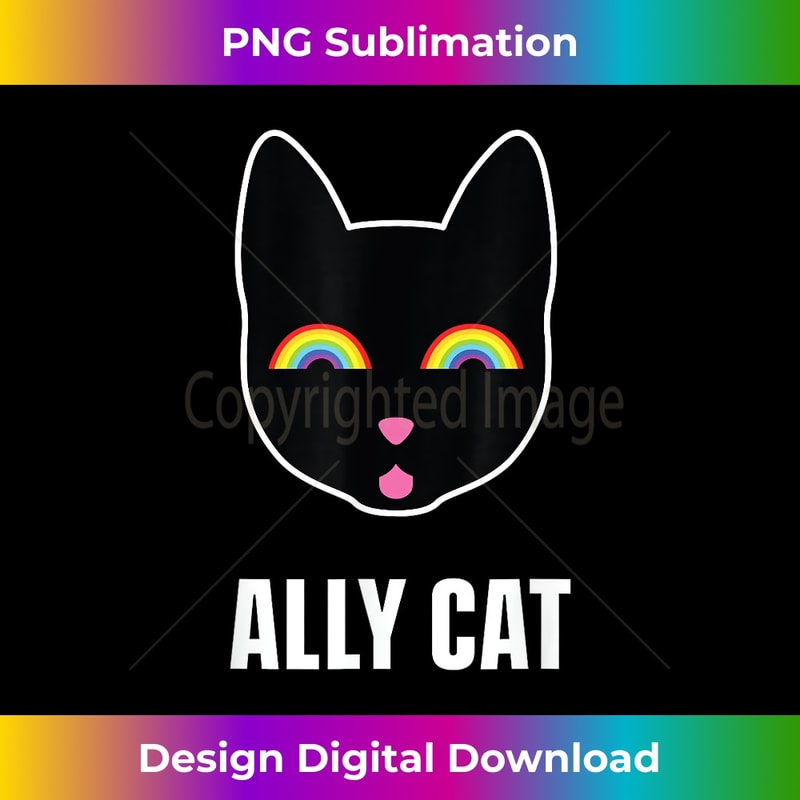 ALLY AF LGBT - Ally Cat - Decorative Sublimation PNG File