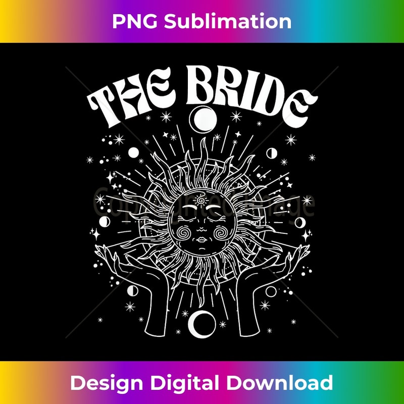 Witchy Bride Coven Tarot Celestial Gothic Bachelorette Party 1 - PNG Sublimation Digital Download