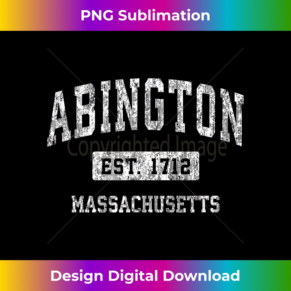 Abington Massachusetts MA Vintage Sports Established Design - Instant PNG Sublimation Download