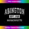 Abington Massachusetts MA Vintage Sports Established Design - Instant PNG Sublimation Download