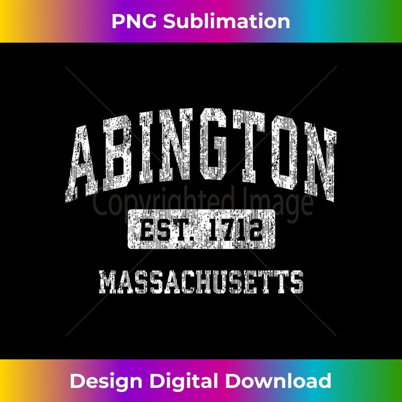 Abington Massachusetts MA Vintage Sports Established Design - Instant PNG Sublimation Download