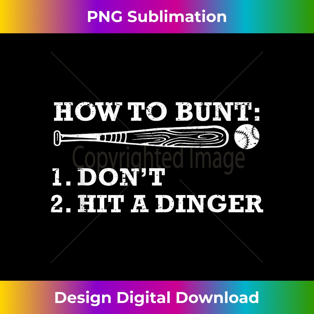 How To Bunt Funny Baseball 1 - Decorative Sublimation PNG File
