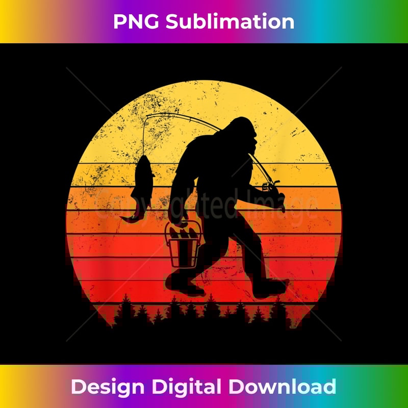 Bigfoot Bass Fishing Gear Sasquatch - High-Resolution PNG Sublimation File