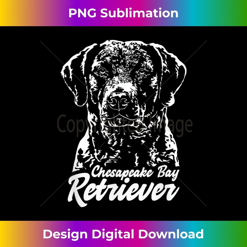 Funny Proud Chesapeake Bay Retriever dog portrait - Elegant Sublimation PNG Download