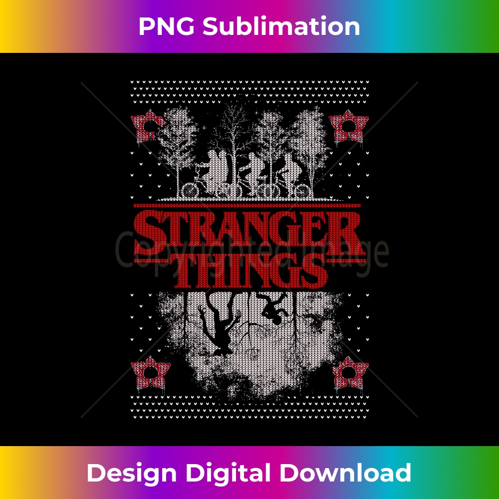 Netflix Stranger Things Ugly Christmas er Style  1 - Instant Sublimation Digital Download