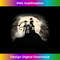 Vintage Haunted House Halloween T - Moon and Graveyard 1 - PNG Transparent Sublimation Design