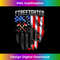 Firefighter 4th Of July American Flag Patriotic Firefighter - Premium Sublimation Digital Download