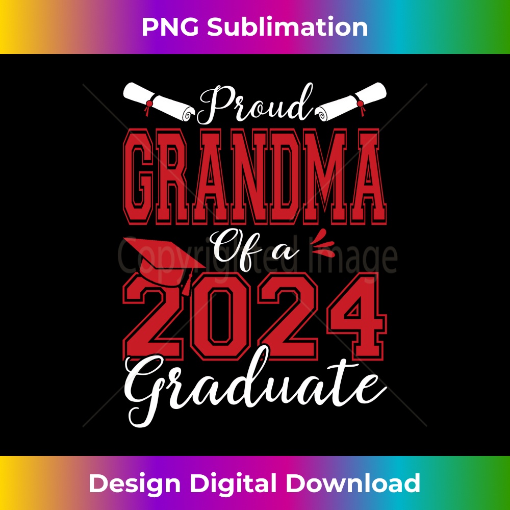 Grandma Senior 2024 Proud Grandma Of A 2024 Graduate 1 - PNG Sublimation Digital Download
