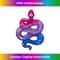 Bisexual Pride Snake Bi Pride Flag Colors LGBT Reptile Lover - Elegant Sublimation PNG Download