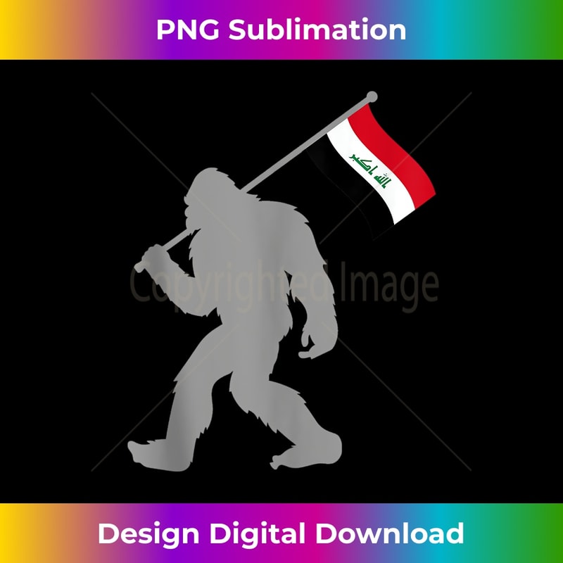 al-Iraq or Iraqi Flag on Iraq Flag - Premium Sublimation Digital Download