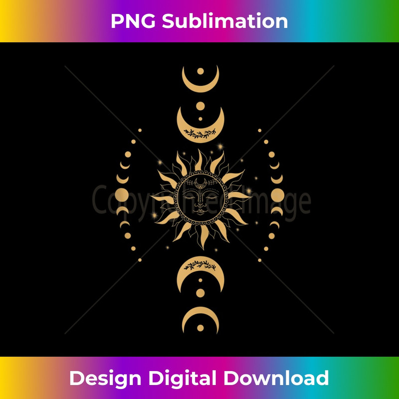 Live By The Sun Love By The Moon Spiritual Moon Phase - Creative Sublimation PNG Download