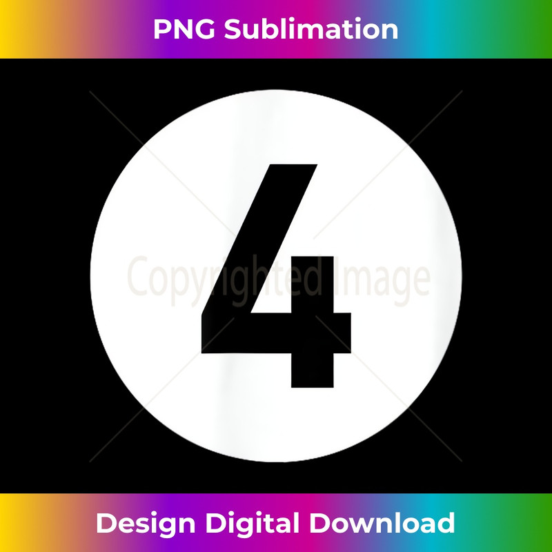 Pool Ball 4 Matching Billiards Easy Halloween Costume 1 - Unique Sublimation PNG Download