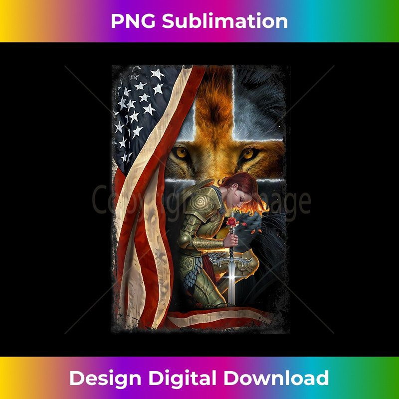 Woman Child Of God warrior of christ Jesus Lion of Judah 1 - High-Quality PNG Sublimation Download