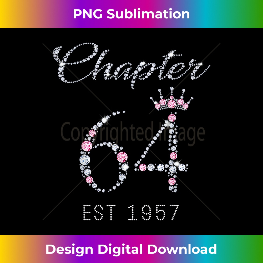 Chapter 64 EST 1957 64th Birthday For s - PNG Transparent Sublimation Design