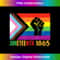 Lesbian Juneteenth 1865 LGBT Gay Pride FLag Black History - Sublimation-Ready PNG File