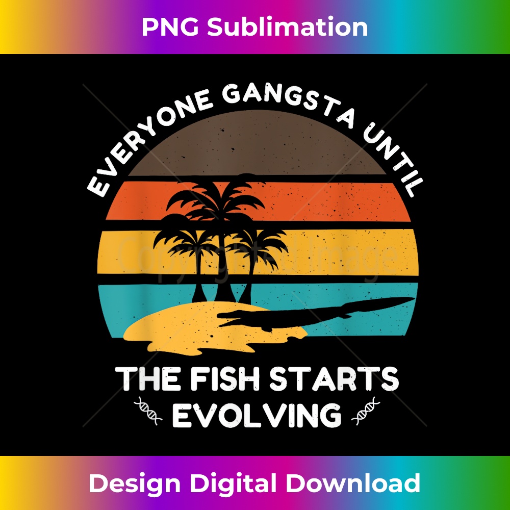 Tiktaalik Meme Fish Ancestor Evolution 1 - Premium PNG Sublimation File