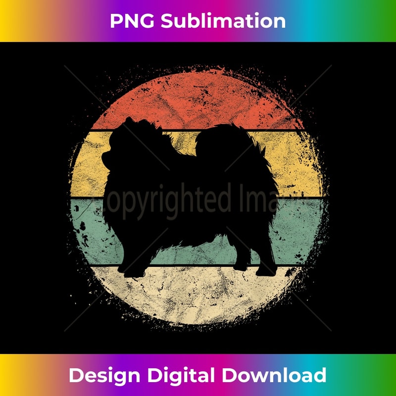 Circular Retro Pomeranian Owner Parents Pompom Dog Mom - Decorative Sublimation PNG File