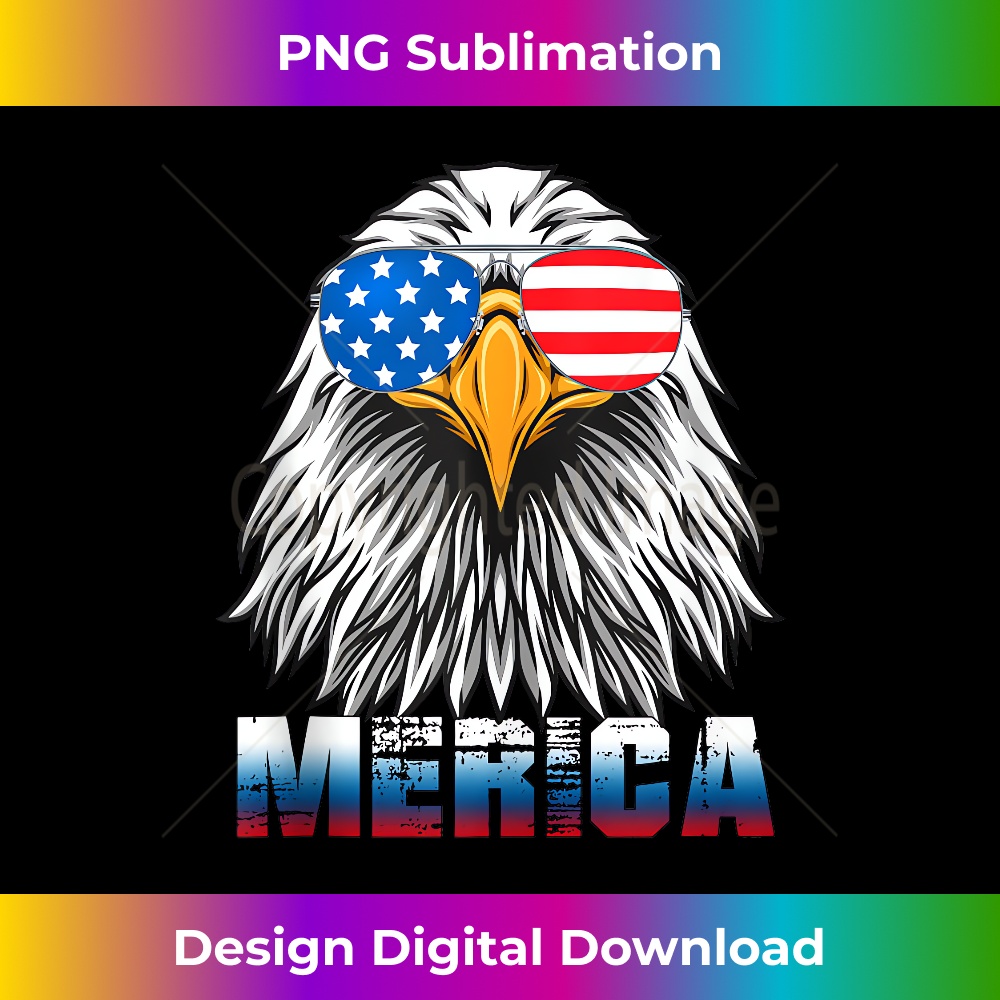 Eagle sunglass Merica 4th of July American Flag USA - Decorative Sublimation PNG File