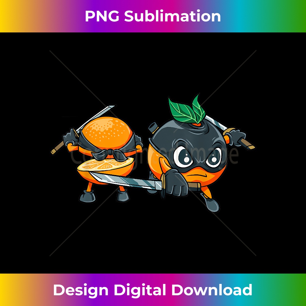 Orange Ninja Fruit Fruits Orange 1 - High-Resolution PNG Sublimation File