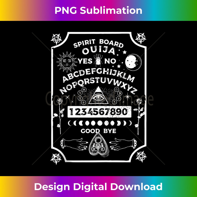 Spirit Board OUIJA Satanic  1 - Vintage Sublimation PNG Download