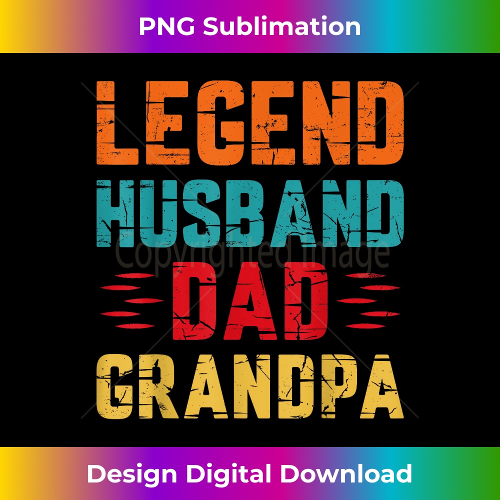 Retro Father's Day - Dad the Legend Husband Dad Grandpa 1 - Digital Sublimation Download File