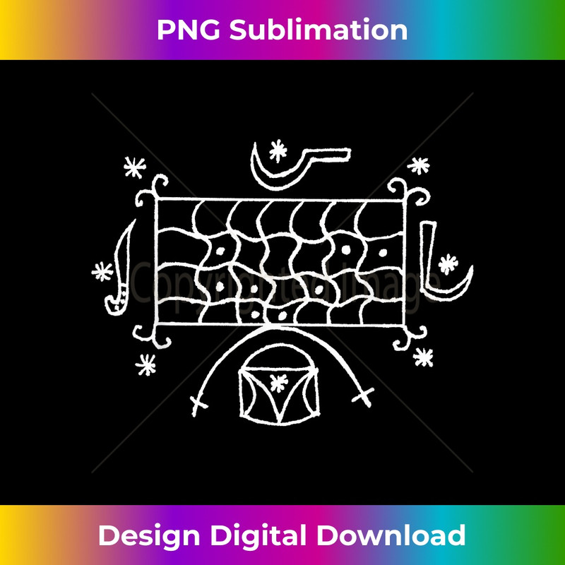 Kouzen Zaka Lwa Healing& Kindness Veve Voodoo 1 - Vintage Sublimation PNG Download