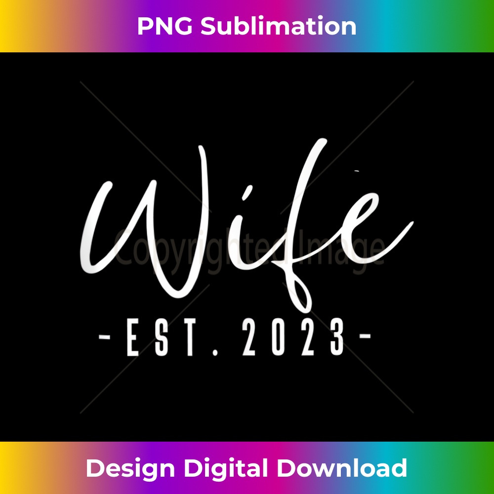Wife Est 2023 Just Married Honeymoon Wedding Couples 1 - Exclusive PNG Sublimation Download