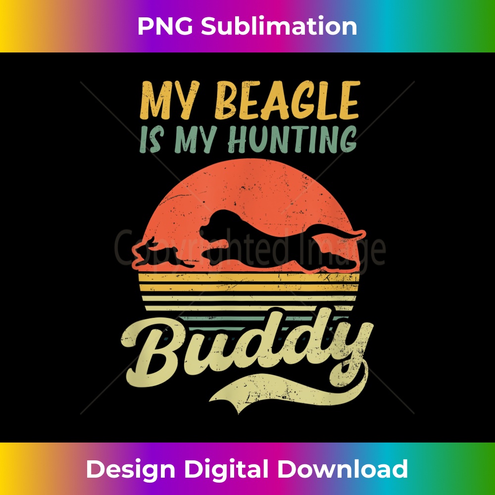 Beagle Is My Hunting Buddy Design Beagle Hunting - Retro PNG Sublimation Digital Download