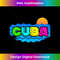 Cuba Beach Sunset Vacation Travel Souvenir - Instant PNG Sublimation Download