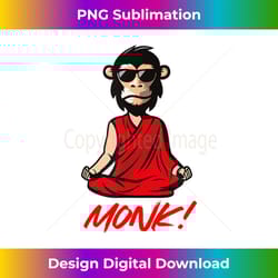 funny meditation monk! monkey grafitti skateboarding punk - aesthetic sublimation digital file
