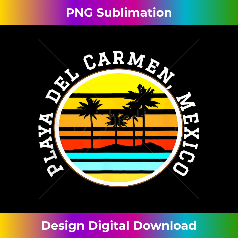 Playa Del Carmen Vacation s Palm Trees Sunset 1 - Premium PNG Sublimation File