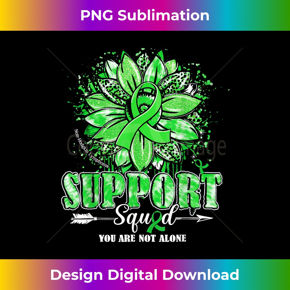 Sunflower Support Squad Non-Hodgkin Lymphoma Awareness s 1 - Retro PNG Sublimation Digital Download