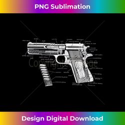 colt 1911 parts diagram - unique sublimation png download