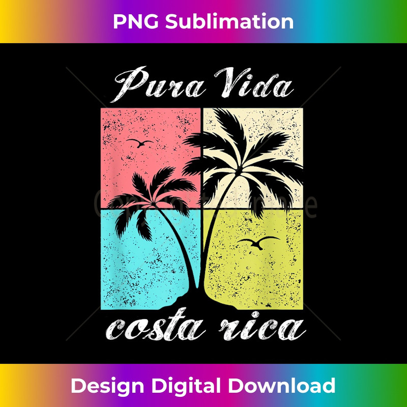 Pura Vida Beach Tropical Vibes Costa Rica Vacation 1 - Instant Sublimation Digital Download