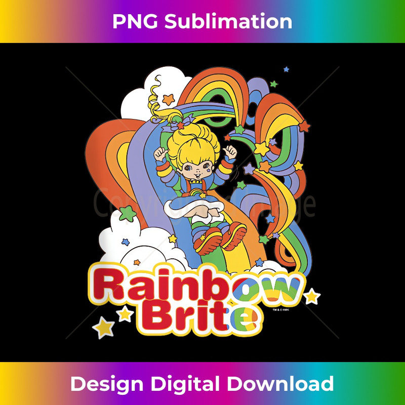 Rainbow Brite Wisp Sliding Down Rainbows Portrait 1 - Exclusive PNG Sublimation Download