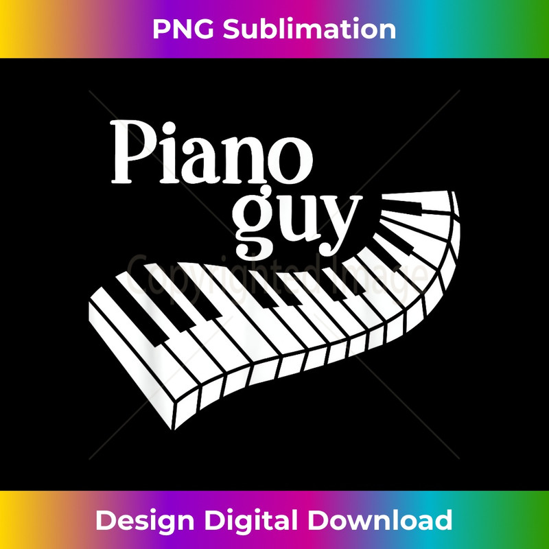 Piano Guy Mens Artistic Piano Keys Keyboard Player Piano Guy 1 - High-Resolution PNG Sublimation File