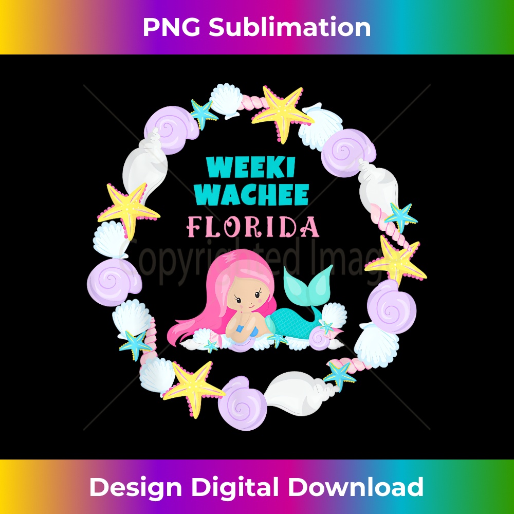 Weeki Wachee Mermaid Florida Souvenir 1 - PNG Sublimation Digital Download