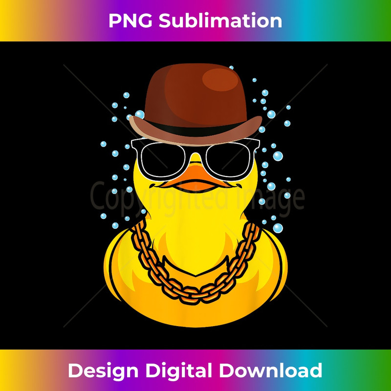 Ducky Funny Duckling Duckie Cool Sunglasses Rubber Duck - Sublimation-Ready PNG File