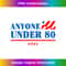 Anyone Under 80 For - Retro PNG Sublimation Digital Download