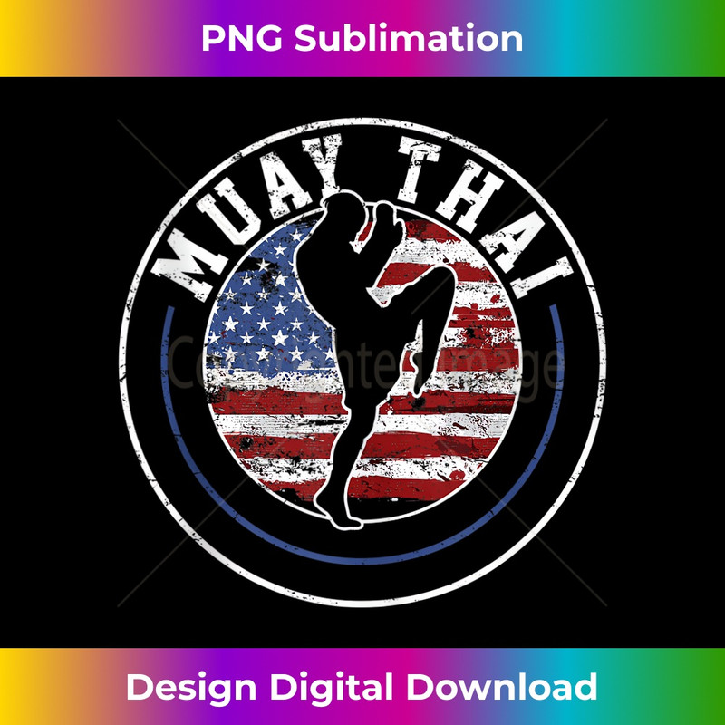 Muay Thai Kickboxing Vintage  1 - Exclusive PNG Sublimation Download
