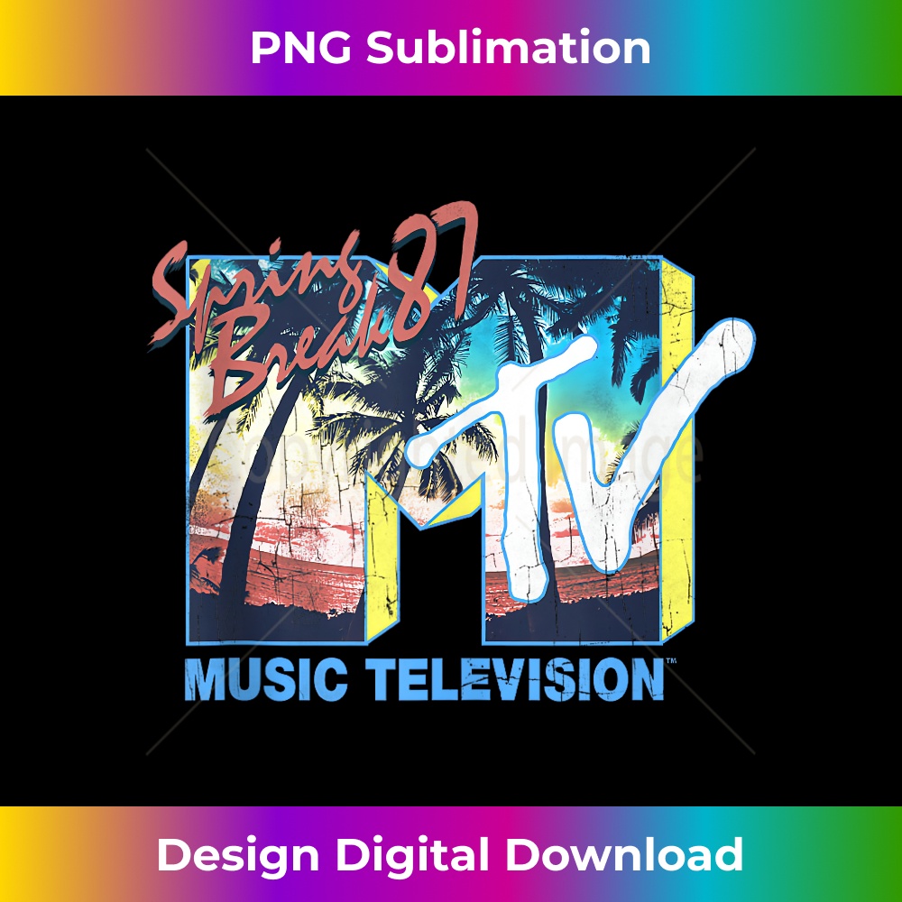 MTV Logo Spring Break 1 - Digital Sublimation Download File