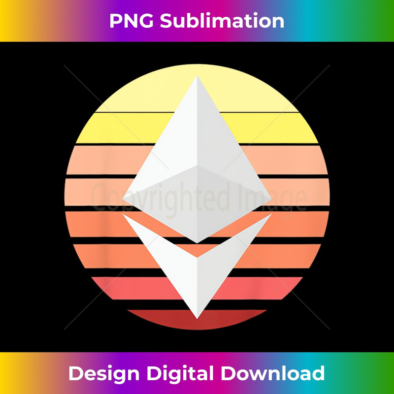 Ethereum ETH Logo Crypto Circle Pastel Cryptocurrency - Premium Sublimation Digital Download