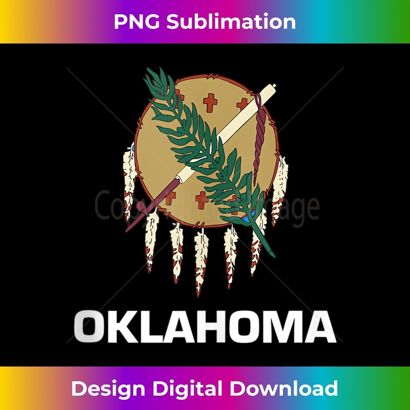 Oklahoma Flag 1 - Artistic Sublimation Digital File