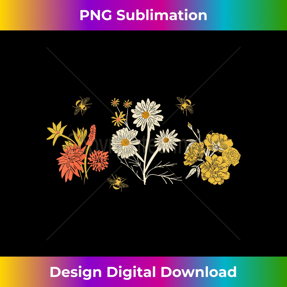 Vintage Inspired Botanical Flower Gardener Naturalist Flower 1 - Special Edition Sublimation PNG File