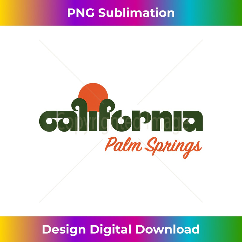 Retro California Surfer - Palm Springs, CA 1 - Professional Sublimation Digital Download