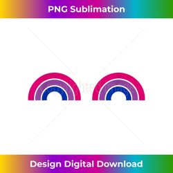 bisexual rainbow boobs - funny bi pride - lgbt pride