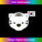 White Siberian Tiger South Korean Flag 1 - PNG Sublimation Digital Download