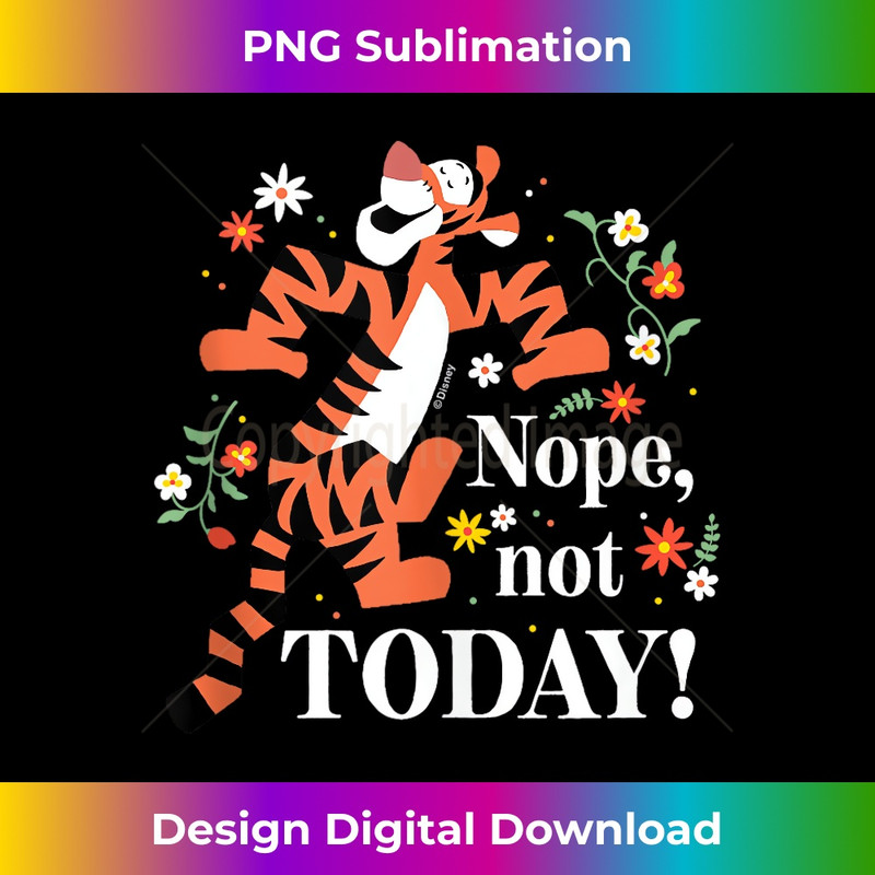 Winnie The Pooh - Tigger Nope Not Today 1 - Vintage Sublimation PNG Download