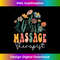 Retro Groovy floral Massage Therapist Wildflower s For 1 - Sublimation-Ready PNG File
