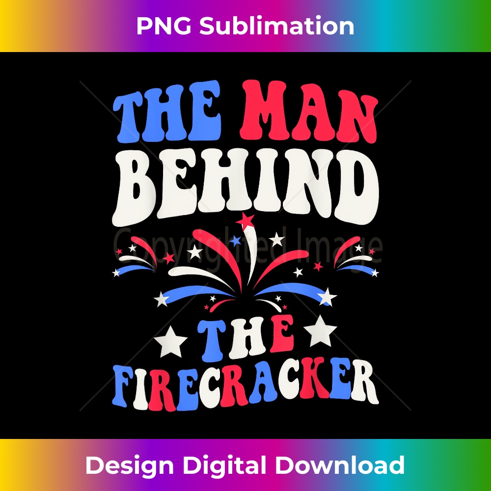The Man behind the firecracker 4th of july gender reveal dad 1 - PNG Transparent Sublimation File